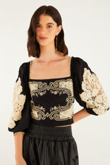 Black Lace Blouse | FARM Rio | FARM Rio Women