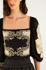 Black Lace Blouse | FARM Rio | FARM Rio Women