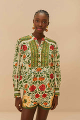 Sand Garden Tapestry Blouse | FARM Rio Women
