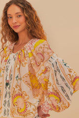 Off-White Maritime Magic Blouse | FARM Rio Women