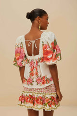 Off-White Summer Fruit Blouse | FARM Rio Women