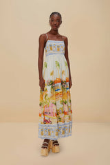 Multicolor Aracati Maxi Dress | FARM Rio Women