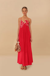 Red Fish Top Maxi Dress | FARM Rio Women