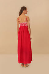 Red Fish Top Maxi Dress | FARM Rio Women