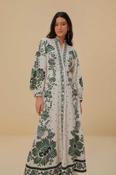 Forest Soul Off-White Maxi Dress | FARM Rio Women