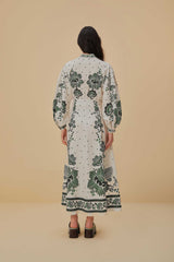 Forest Soul Off-White Maxi Dress | FARM Rio Women