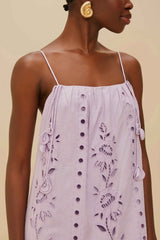 Lilac Richelieu LENZING™ ECOVERO™ Euroflax™ Maxi Dress | FARM Rio Women