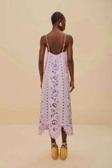 Lilac Richelieu LENZING™ ECOVERO™ Euroflax™ Maxi Dress | FARM Rio Women