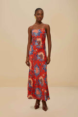 Red Luang LENZING™ Maxi Dress | FARM Rio Women