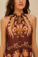 Burgundy Bella Maxi Dress | FARM Rio Women