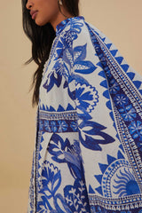 Off-White Flora Tapestry Lenzing™ Ecovero™ Euroflax™ Maxi Dress | FARM Rio Women