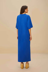 Blue Rio Organic Cotton Maxi Dress | FARM Rio Women