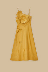 Sand Garden LENZING™ ECOVERO™ Euroflax™ Midi Dress | FARM Rio Women