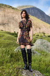 Black Berry Garden Mini Dress | FARM Rio | FARM Rio Women