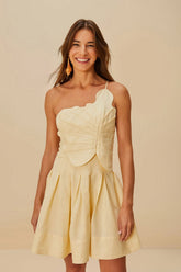 Off-White Lea LENZING™ ECOVERO™ Euroflax™ Mini Dress | FARM Rio Women