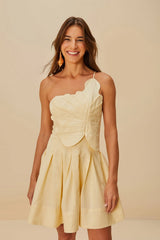 Off-White Lea LENZING™ ECOVERO™ Euroflax™ Mini Dress | FARM Rio Women
