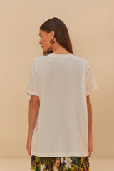 Off-White Buena Gente Relaxed T-Shirt | FARM Rio Women