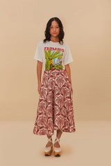 Off-White From Brasil To The World Relaxed T-Shirt | FARM Rio Women
