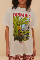 Off-White From Brasil To The World Relaxed T-Shirt | FARM Rio Women