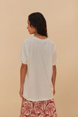 Off-White From Brasil To The World Relaxed T-Shirt | FARM Rio Women