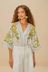 Off-White Sicily Bodysuit | FARM Rio Women