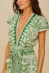 Green River Ride LENZING™ ECOVERO™ Euroflax™ Jumpsuit | FARM Rio Women