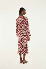 Bicolor Jacquard Waves Midi Skirt | FARM Rio | FARM Rio Women