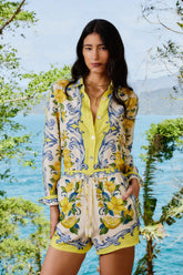 Off-White Sicily Scarf LENZING™ ECOVERO™ Euroflax™ Shorts | FARM Rio Women