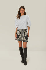 Off-White 3D Flowers Blouse | FARM Rio Women