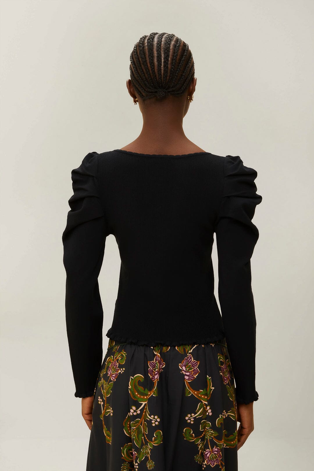 Black Knit Blouse | FARM Rio Women