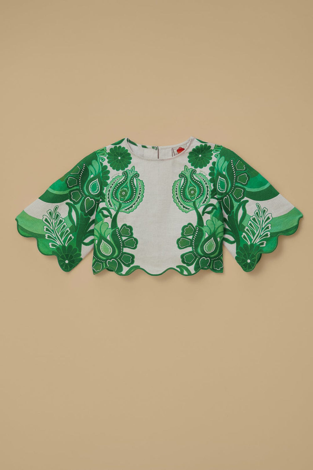 Green Color Festival Euroflax™ Blouse | FARM Rio Women