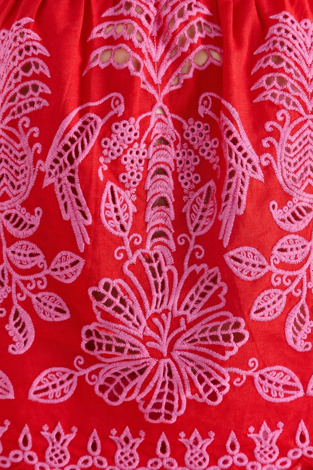 Red Palm Tree Richelieu Blouse | FARM Rio Women