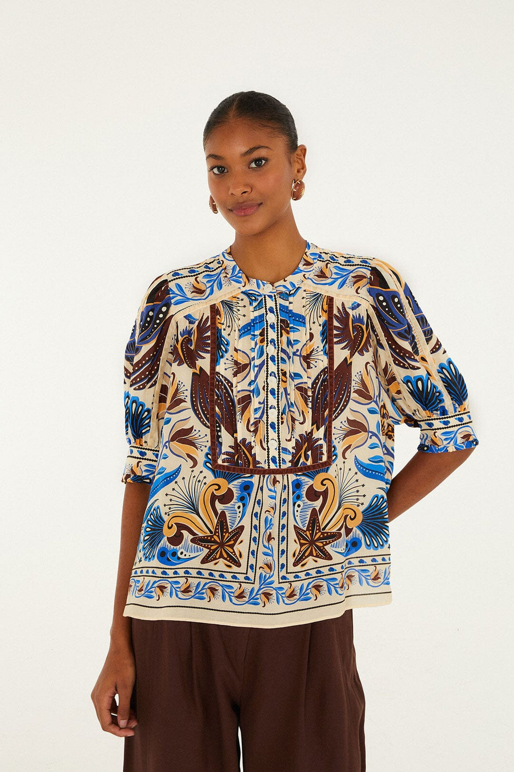 Sand Nature Land Blouse | FARM Rio Women