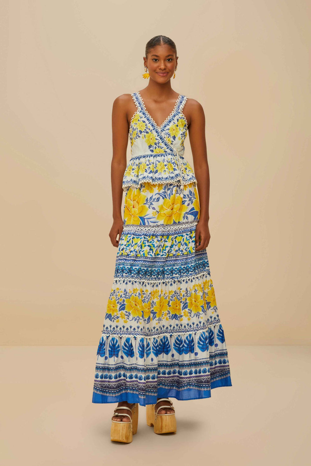 Off-White Zuli Sleeveless Blouse | FARM Rio Women