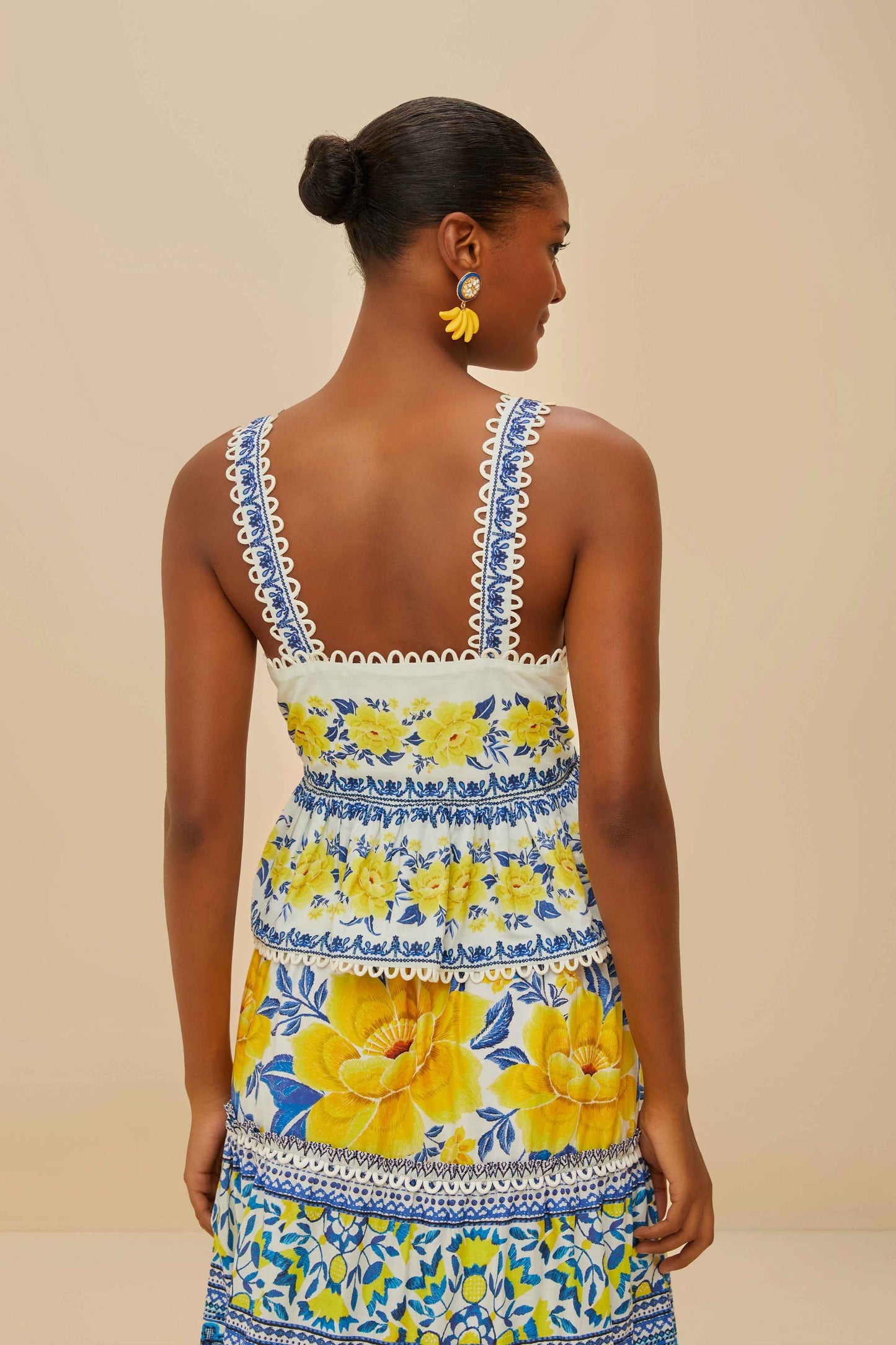 Off-White Zuli Sleeveless Blouse | FARM Rio Women