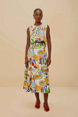 Off-White Fresh Table LENZING™ ECOVERO™ Euroflax™ Blouse | FARM Rio Women