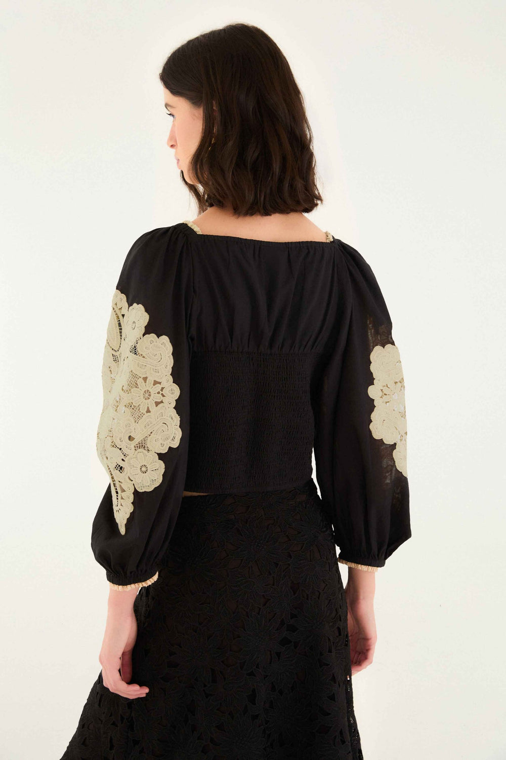 Black Lace Blouse | FARM Rio | FARM Rio Women