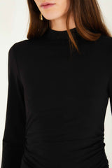 Black Jersey Long Sleeve Blouse | FARM Rio | FARM Rio Women
