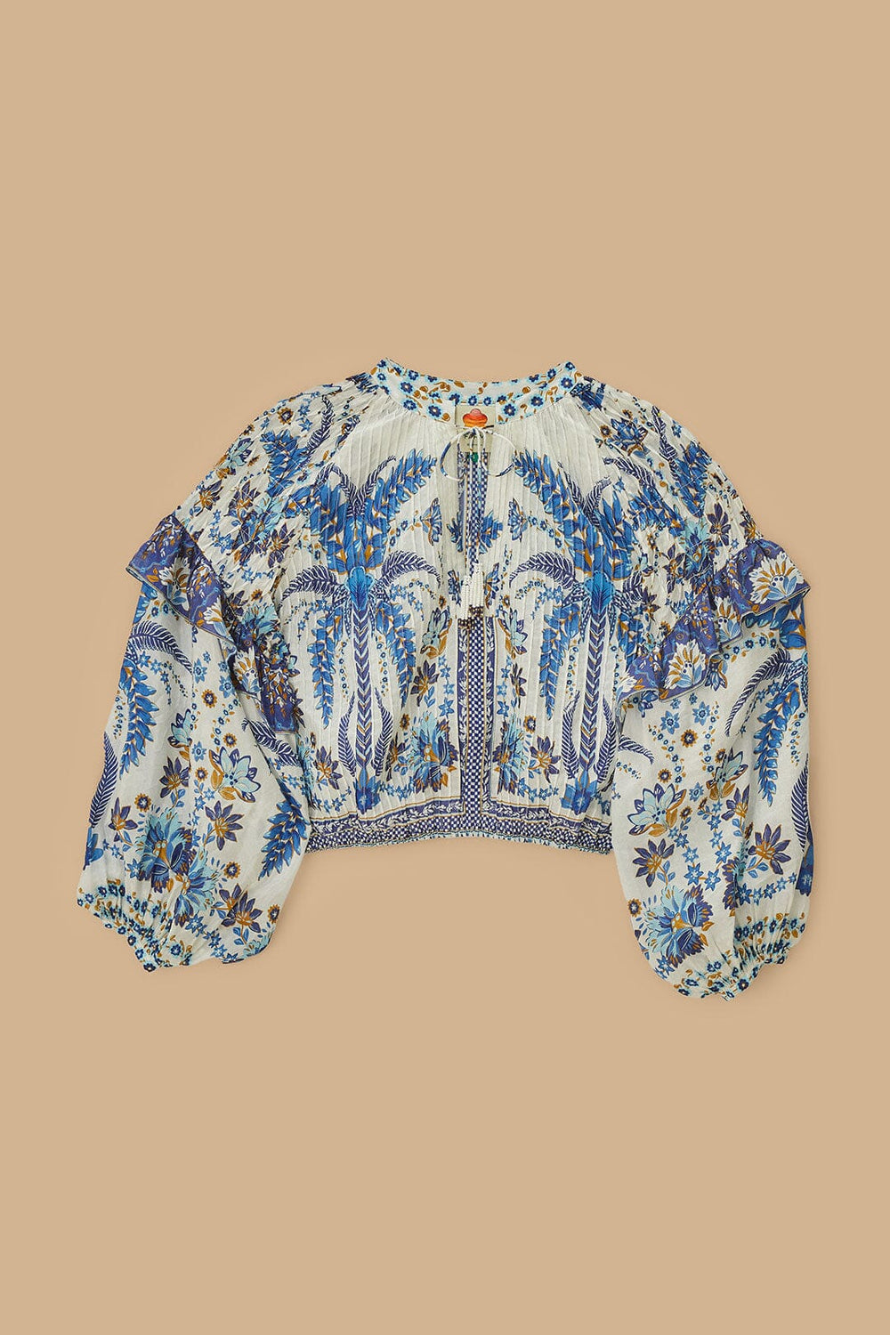 Off-White Ana Tapestry Blouse | FARM Rio Women
