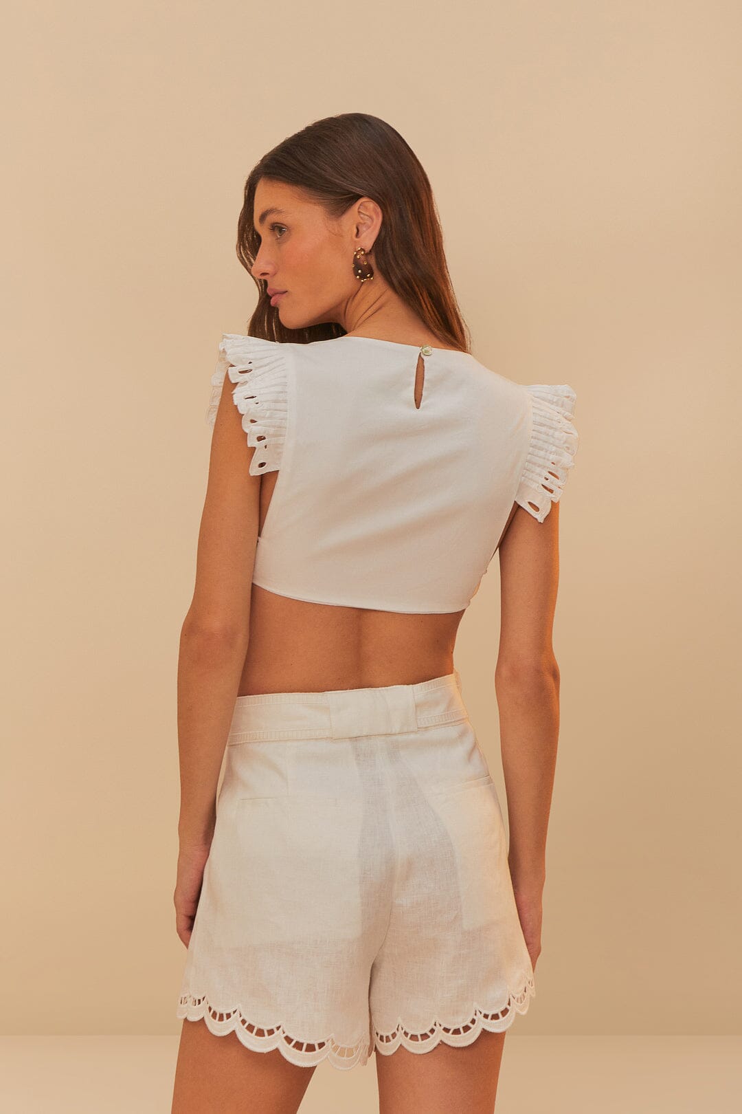 Off-White Butterfly Richelieu Blouse | FARM Rio Women