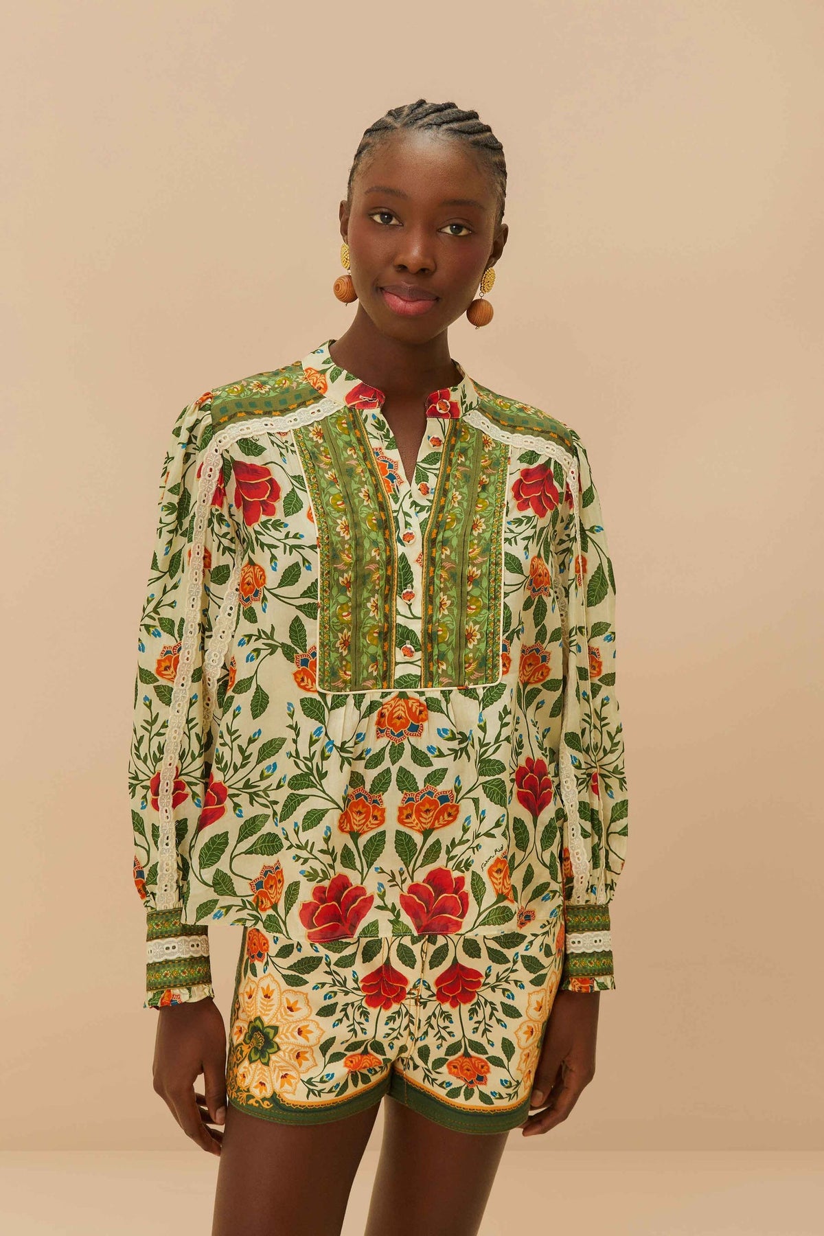 Sand Garden Tapestry Blouse | FARM Rio Women