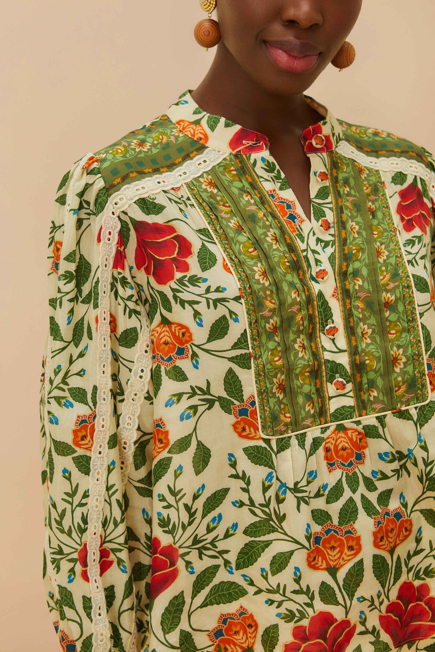 Sand Garden Tapestry Blouse | FARM Rio Women