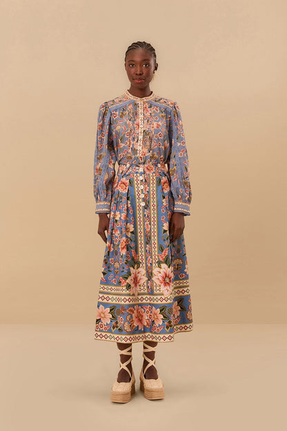 Blue Superbloom Tapestry Blouse | FARM Rio Women