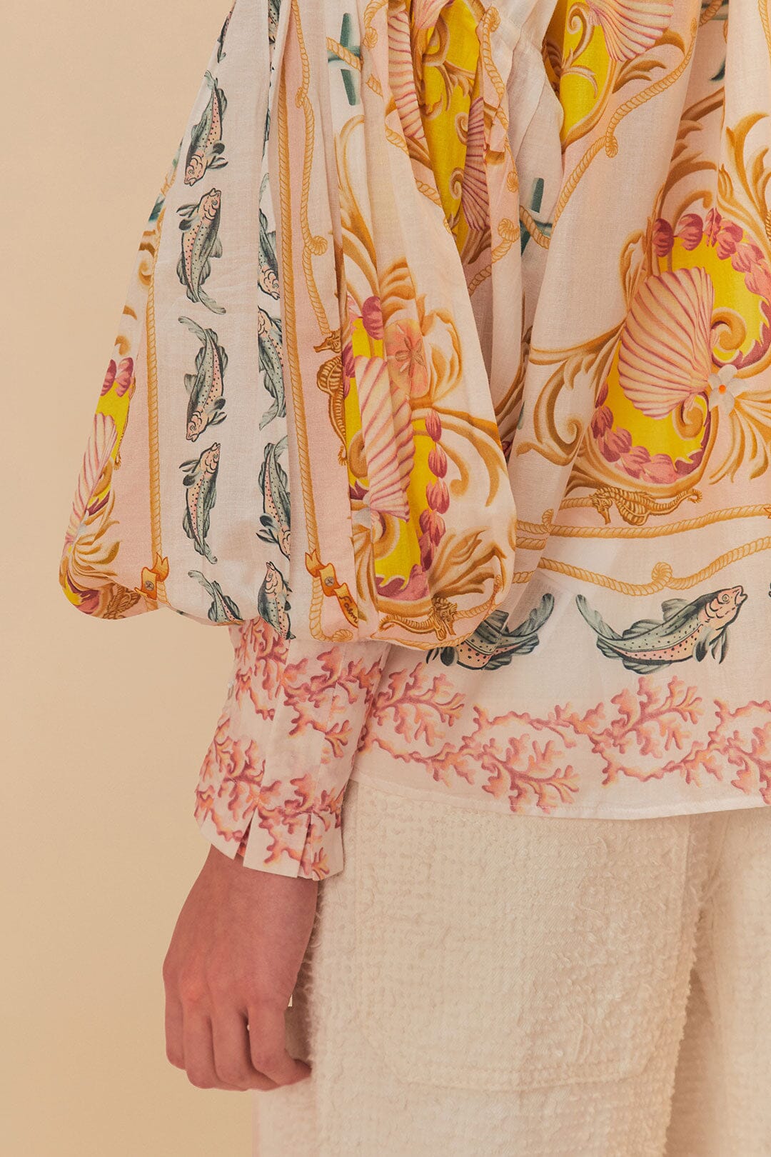 Off-White Maritime Magic Blouse | FARM Rio Women