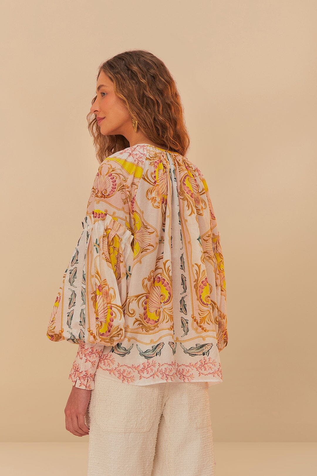 Off-White Maritime Magic Blouse | FARM Rio Women