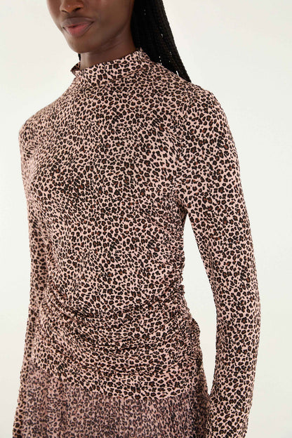 Pink Baby Leopard Jersey Blouse | FARM Rio | FARM Rio Women