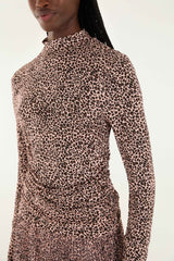Pink Baby Leopard Jersey Blouse | FARM Rio | FARM Rio Women