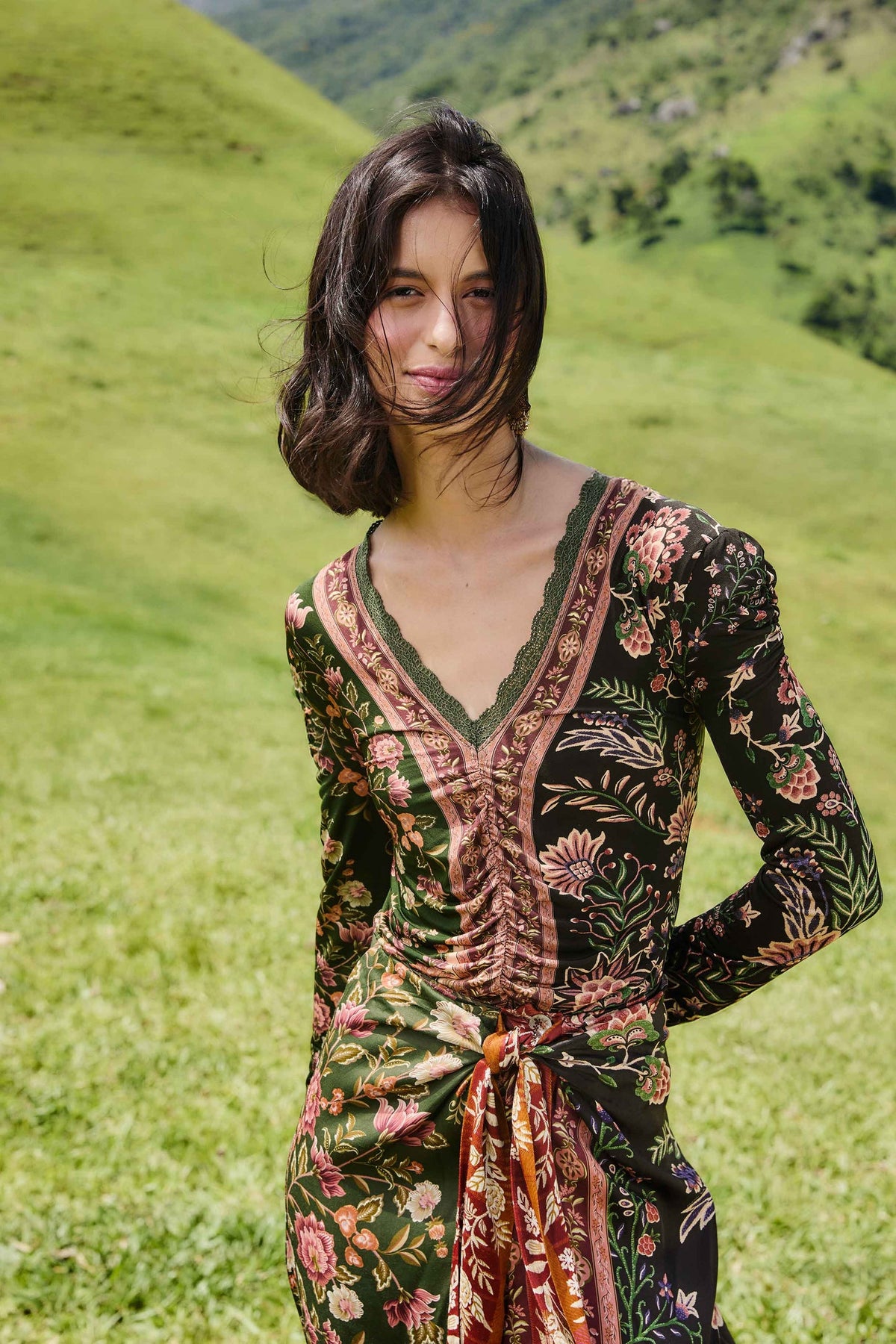 Mixed Winter Garden Long Sleeve Blouse | FARM Rio | FARM Rio Women