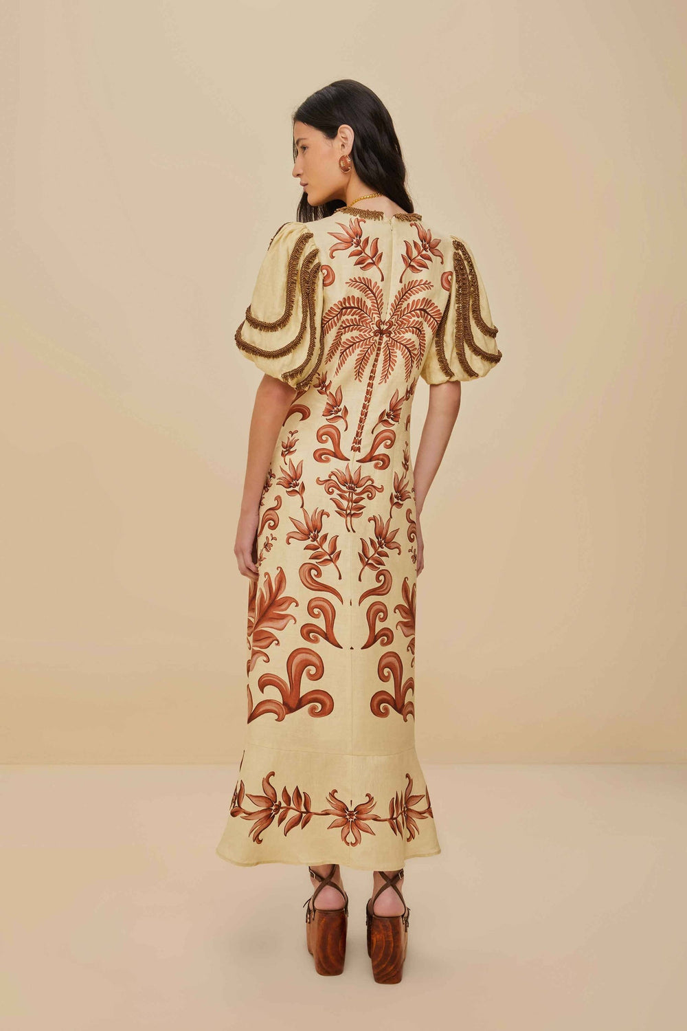 Off-White Milani Euroflax™ Premium Linen Maxi Dress | FARM Rio Women
