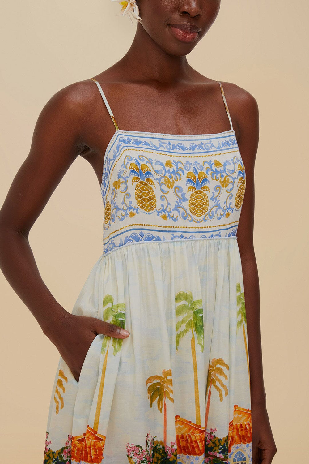 Multicolor Aracati Maxi Dress | FARM Rio Women